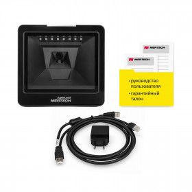 Стационарный сканер штрих кода MERTECH 7800 P2D USB, USB эмуляция RS232 black
