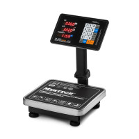 Торговые напольные весы M-ER 333 ACPU-32.5 с расч. стоимости LED